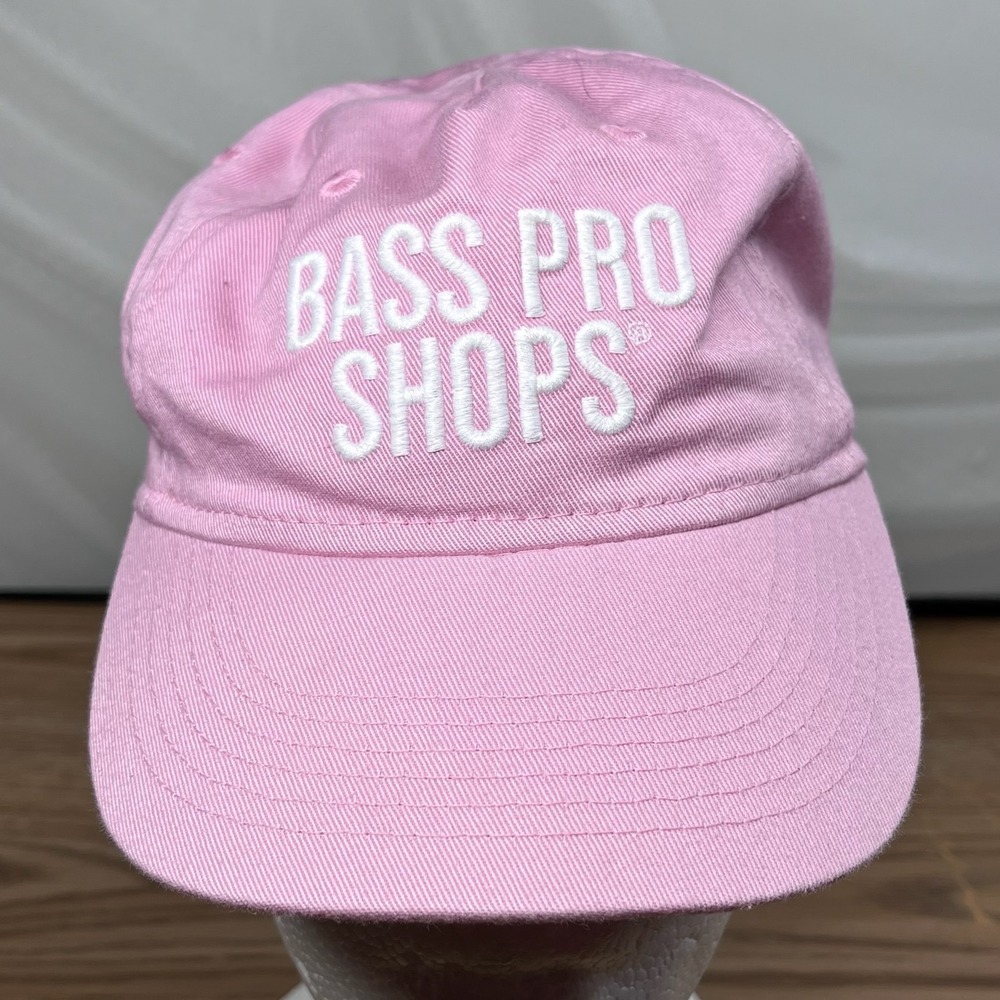 Bass Pro Shops Toddler Hat Pink Cotton Twill Snapback Outdoor Aesthetic
